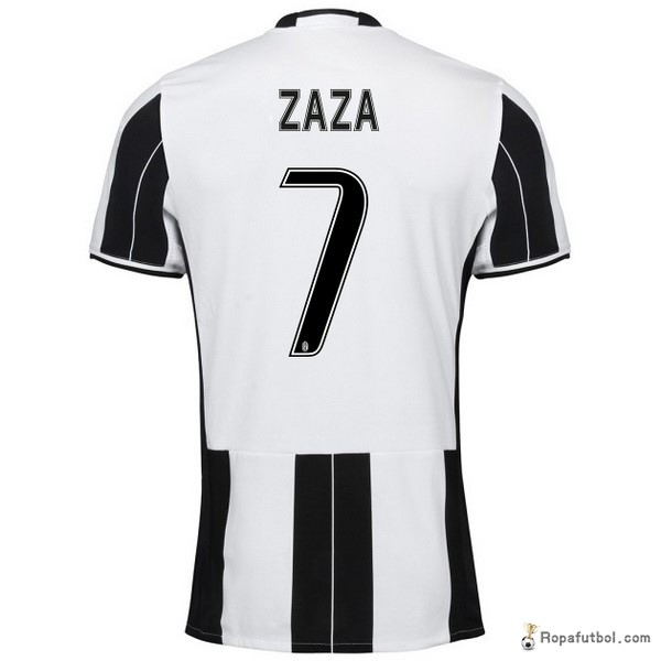 Camiseta Juventus Replica Primera Ropa Zaza 2016/17 Negro Blanco